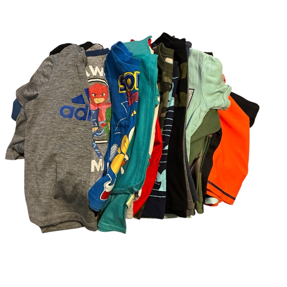 Mystery box Assorted Kids' Graphic Tops Tees bottoms- Multi Color bundle 2-4 Yrs